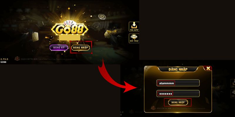 Từng bước đăng nhập Go88 chính xác nhất